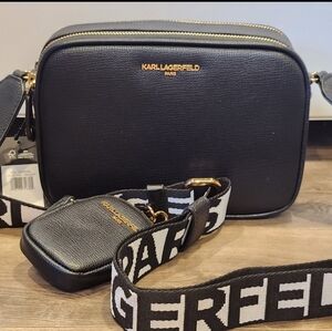Karl Lagerfeld Black Crossbody Bag